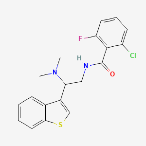N-(2-(benzo[b]thiophen-3-yl)-2-(dimethylamino)ethyl)-2-chloro-6-fluorobenzamide