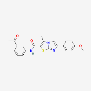 N-(3-acetylphenyl)-6-(4-methoxyphenyl)-3-methylimidazo[2,1-b][1,3]thiazole-2-carboxamide