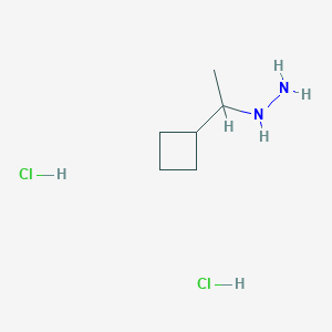 1-Cyclobutylethylhydrazine;dihydrochloride