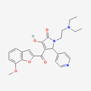 1-(2-(diethylamino)ethyl)-3-hydroxy-4-(7-methoxybenzofuran-2-carbonyl)-5-(pyridin-4-yl)-1H-pyrrol-2(5H)-one