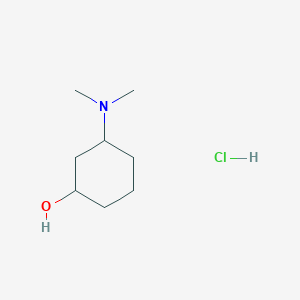molecular formula C8H18ClNO B2577320 3-(DIMETHYLAMINO)CYCLOHEXAN-1-OL HYDROCHLORIDE CAS No. 2260936-73-8
