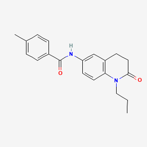4-methyl-N-(2-oxo-1-propyl-1,2,3,4-tetrahydro-6-quinolinyl)benzamide