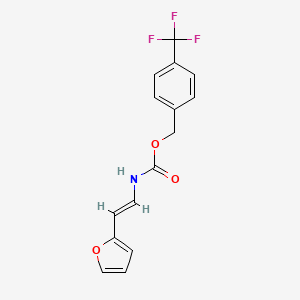 [4-(trifluoromethyl)phenyl]methyl N-[(E)-2-(furan-2-yl)ethenyl]carbamate