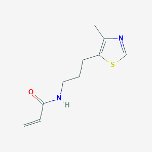 molecular formula C10H14N2OS B2577441 N-[3-(4-Methyl-1,3-thiazol-5-yl)propyl]prop-2-enamide CAS No. 2411243-39-3