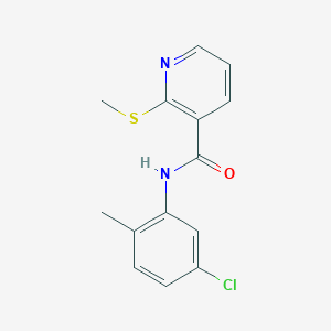 molecular formula C14H13ClN2OS B2577448 N-(5-chloro-2-methylphenyl)-2-(methylthio)nicotinamide CAS No. 899178-23-5