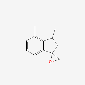 B2577478 1,7-Dimethylspiro[1,2-dihydroindene-3,2'-oxirane] CAS No. 2248405-09-4