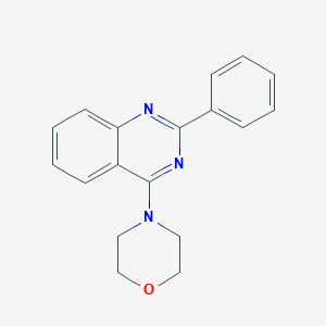molecular formula C18H17N3O B2577500 4-(2-Phenylquinazolin-4-yl)morpholine CAS No. 307544-21-4