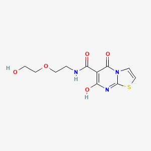 molecular formula C11H13N3O5S B2577524 7-hydroxy-N-(2-(2-hydroxyethoxy)ethyl)-5-oxo-5H-thiazolo[3,2-a]pyrimidine-6-carboxamide CAS No. 898431-54-4