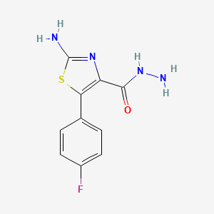 2-Amino-5-(4-fluorophenyl)-1,3-thiazole-4-carbohydrazide