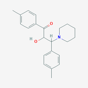 2-Hydroxy-1,3-bis(4-methylphenyl)-3-piperidino-1-propanone
