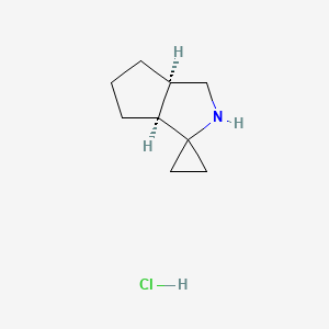 (3As,6aR)-spiro[2,3a,4,5,6,6a-hexahydro-1H-cyclopenta[c]pyrrole-3,1'-cyclopropane];hydrochloride