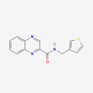 molecular formula C14H11N3OS B2577650 N-(thiophen-3-ylmethyl)quinoxaline-2-carboxamide CAS No. 1207045-36-0