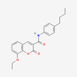 molecular formula C22H23NO4 B2577792 N-(4-butylphenyl)-8-ethoxy-2-oxo-2H-chromene-3-carboxamide CAS No. 873577-90-3