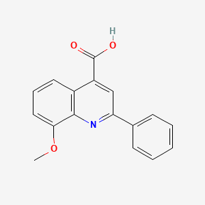 B2577858 8-Methoxy-2-phenylquinoline-4-carboxylic acid CAS No. 489-75-8