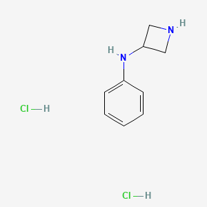 molecular formula C9H14Cl2N2 B2577962 N-phenylazetidin-3-amine dihydrochloride CAS No. 2138172-01-5; 744984-91-6