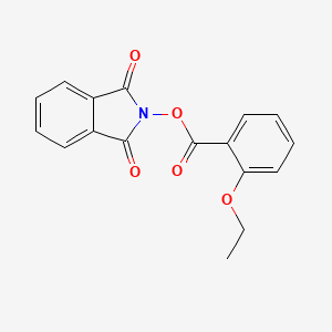 molecular formula C17H13NO5 B2578097 1,3-Dioxoisoindolin-2-yl 2-ethoxybenzoate CAS No. 701260-69-7