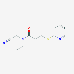 B2578157 N-(cyanomethyl)-N-ethyl-3-(pyridin-2-ylsulfanyl)propanamide CAS No. 1797251-61-6