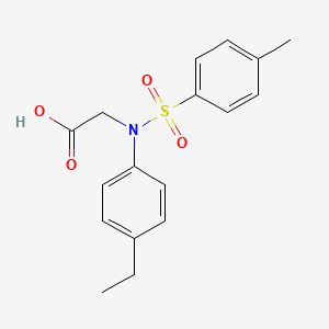 molecular formula C17H19NO4S B2578217 N-(4-ethylphenyl)-N-[(4-methylphenyl)sulfonyl]glycine CAS No. 884987-72-8
