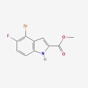 molecular formula C10H7BrFNO2 B2578413 Methyl 4-bromo-5-fluoro-1H-indole-2-carboxylate CAS No. 1864073-49-3