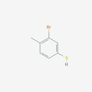 molecular formula C7H7BrS B2578417 3-Bromo-4-methyl-benzenethiol CAS No. 19075-64-0