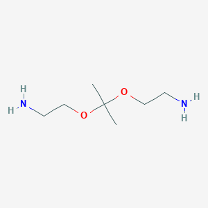 molecular formula C7H18N2O2 B2578461 2,2-Bis(aminoethoxy)propane CAS No. 127090-71-5