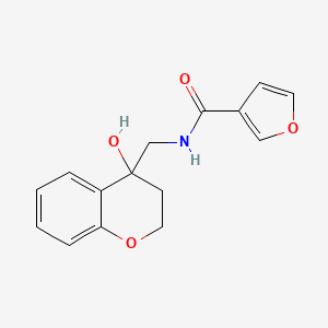 molecular formula C15H15NO4 B2578482 N-((4-hydroxychroman-4-yl)methyl)furan-3-carboxamide CAS No. 1396853-61-4