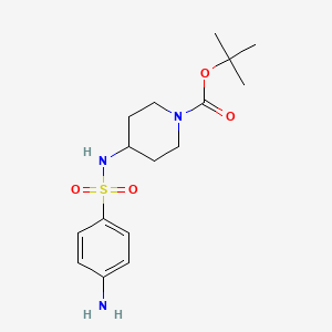 molecular formula C16H25N3O4S B2578485 tert-Butyl 4-(4-aminophenylsulfonamido)piperidine-1-carboxylate CAS No. 746630-27-3