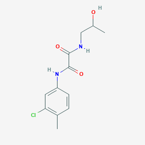 molecular formula C12H15ClN2O3 B2578493 N'-(3-CHLORO-4-METHYLPHENYL)-N-(2-HYDROXYPROPYL)ETHANEDIAMIDE CAS No. 345248-85-3
