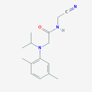 molecular formula C15H21N3O B2578609 N-(cyanomethyl)-2-[(2,5-dimethylphenyl)(propan-2-yl)amino]acetamide CAS No. 1355840-01-5