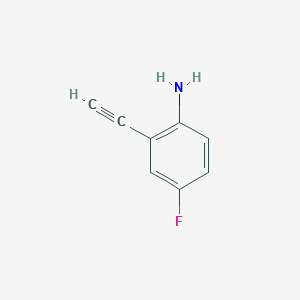 molecular formula C8H6FN B2578717 2-Ethynyl-4-fluoroaniline CAS No. 887903-03-9