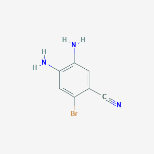 molecular formula C7H6BrN3 B2578786 4,5-Diamino-2-bromobenzonitrile CAS No. 1934682-48-0