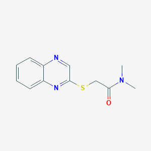 N,N-dimethyl-2-(2-quinoxalinylsulfanyl)acetamide