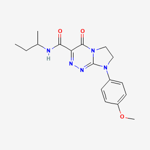 molecular formula C17H21N5O3 B2578908 N-(butan-2-yl)-8-(4-methoxyphenyl)-4-oxo-4H,6H,7H,8H-imidazo[2,1-c][1,2,4]triazine-3-carboxamide CAS No. 952858-40-1