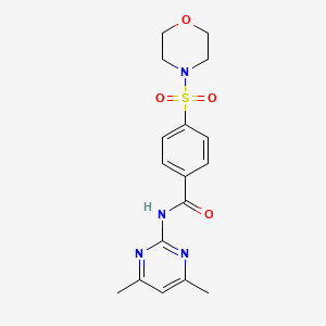 molecular formula C17H20N4O4S B2578932 N-(4,6-dimethylpyrimidin-2-yl)-4-(morpholin-4-ylsulfonyl)benzamide CAS No. 940999-64-4