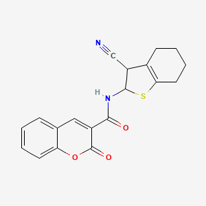 N-(3-cyano-2,3,4,5,6,7-hexahydrobenzo[b]thiophen-2-yl)-2-oxo-2H-chromene-3-carboxamide