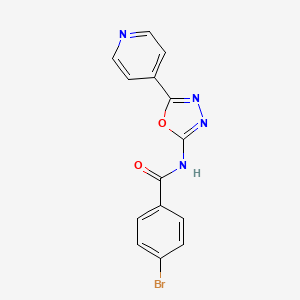 4-bromo-N-(5-(pyridin-4-yl)-1,3,4-oxadiazol-2-yl)benzamide