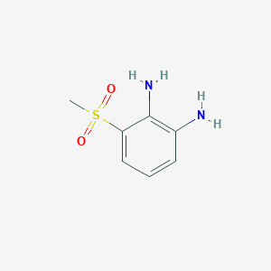 molecular formula C7H10N2O2S B2579085 3-(Methylsulfonyl)-1,2-benzenediamine CAS No. 148278-73-3