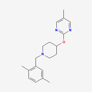 2-[1-[(2,5-Dimethylphenyl)methyl]piperidin-4-yl]oxy-5-methylpyrimidine