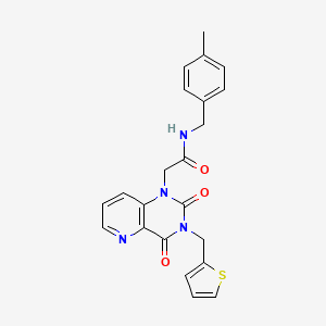 2-(2,4-dioxo-3-(thiophen-2-ylmethyl)-3,4-dihydropyrido[3,2-d]pyrimidin-1(2H)-yl)-N-(4-methylbenzyl)acetamide
