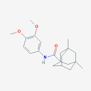 molecular formula C21H29NO3 B2579098 N-(3,4-dimethoxyphenyl)-3,5-dimethyladamantane-1-carboxamide CAS No. 881440-17-1