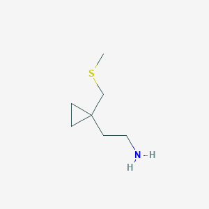 2-{1-[(Methylsulfanyl)methyl]cyclopropyl}ethan-1-amine