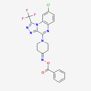 4-{4-[(Benzoyloxy)imino]piperidino}-8-chloro-1-(trifluoromethyl)[1,2,4]triazolo[4,3-a]quinoxaline