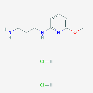 molecular formula C9H17Cl2N3O B2579135 N1-(6-methoxypyridin-2-yl)propane-1,3-diamine dihydrochloride CAS No. 1955498-13-1