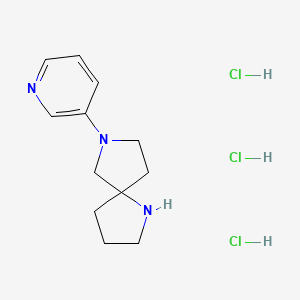 7-Pyridin-3-yl-1,7-diaza-spiro[4.4]nonane 3HCl