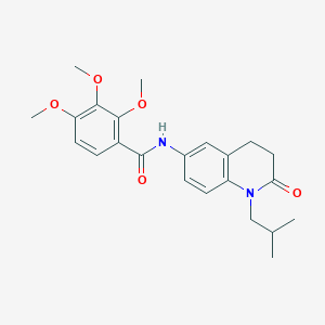 N-(1-isobutyl-2-oxo-1,2,3,4-tetrahydroquinolin-6-yl)-2,3,4-trimethoxybenzamide