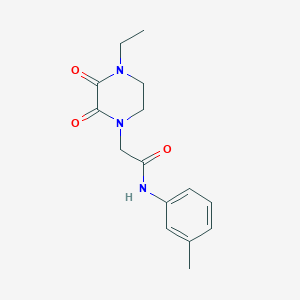 2-(4-ethyl-2,3-dioxopiperazin-1-yl)-N-(m-tolyl)acetamide