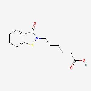 molecular formula C13H15NO3S B2579161 6-(3-氧代苯并[d]异噻唑-2(3H)-基)己酸 CAS No. 1001349-48-9