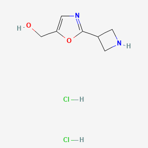[2-(Azetidin-3-yl)-1,3-oxazol-5-yl]methanol;dihydrochloride