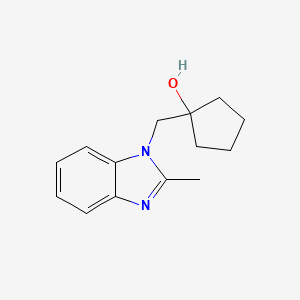 1-[(2-methyl-1H-1,3-benzodiazol-1-yl)methyl]cyclopentan-1-ol