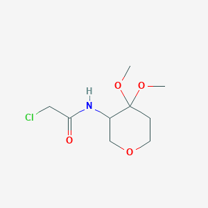 2-Chloro-N-(4,4-dimethoxyoxan-3-yl)acetamide